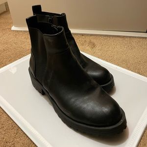 Black ankle boots